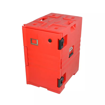 Hộp đựng thực phẩm cách nhiệt LLDPE màu đỏ 90L có nắp có thể tháo rời 63,5 * 46 * 64cm