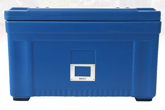 Tay cầm bằng nylon Hộp vận chuyển thực phẩm cách nhiệt 45L Nắp có thể tháo rời LLDPE Hộp đựng đồ ăn quay tròn