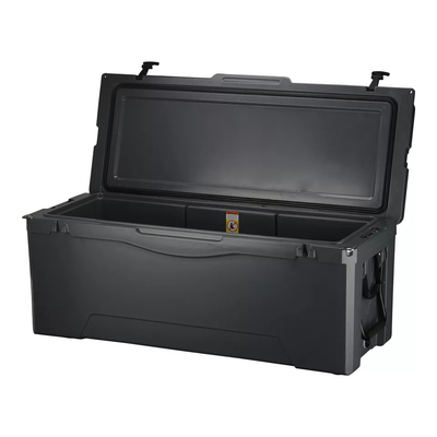 Sản phẩm đúc 180L Bánh xe Hộp làm mát để lưu trữ đá Tủ lạnh đựng thực phẩm