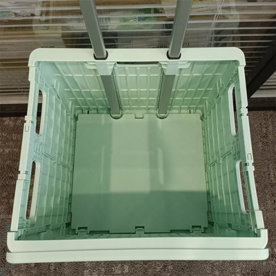 Siêu thị Ghế nhựa Giỏ mua hàng Xe đẩy có thể gập lại có bánh xe