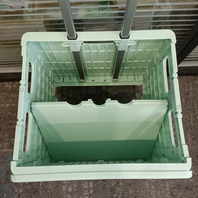 Siêu thị Ghế nhựa Giỏ mua hàng Xe đẩy có thể gập lại có bánh xe