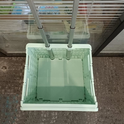 Siêu thị Ghế nhựa Giỏ mua hàng Xe đẩy có thể gập lại có bánh xe
