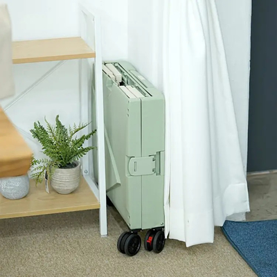 Xe đẩy mua hàng bằng nhựa 6 bánh có chỗ ngồi Xe ô tô hành lý gấp nhỏ