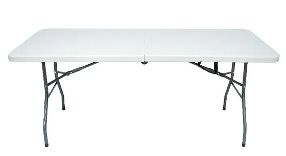 White Blow Molded Bàn gấp nhựa di động Ghế ngoài trời ổn định 8ft 240cm