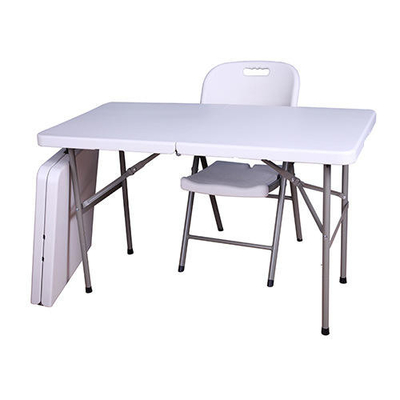Bàn gấp dã ngoại bằng nhựa màu trắng có thể điều chỉnh 4ft cho sự kiện ngoài trời ngoài trời