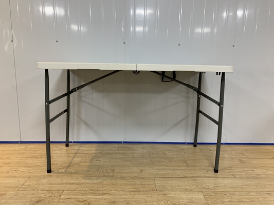 Bàn gấp dã ngoại bằng nhựa màu trắng có thể điều chỉnh 4ft cho sự kiện ngoài trời ngoài trời
