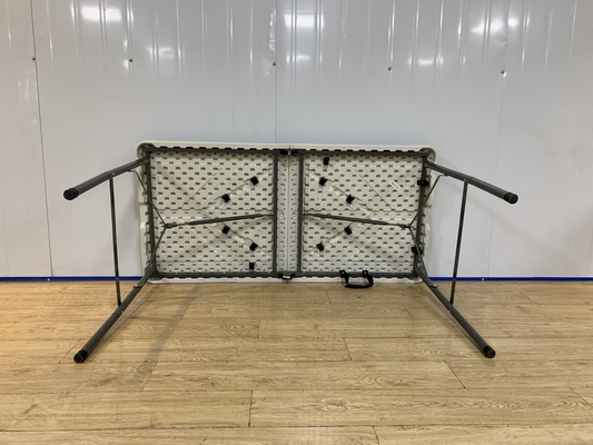 Bàn gấp dã ngoại bằng nhựa màu trắng có thể điều chỉnh 4ft cho sự kiện ngoài trời ngoài trời