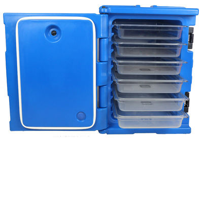 Thùng vận chuyển thực phẩm nóng công nghiệp 100L có van xả Hộp đựng thức ăn bốn bánh cách nhiệt LLDPE