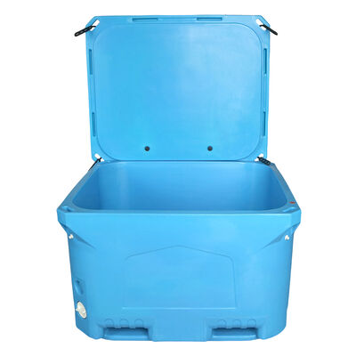 Heavy Duty 660L Rotomolded Cooler Box with 50mm PU Foam and Folk Lift Bottom for Fish Transportation