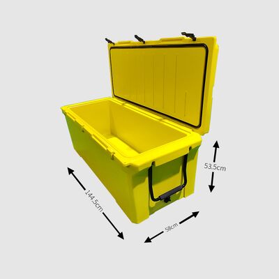 Thùng giữ lạnh Rotomolded Lớn 240QT – Hộp giữ lạnh ngoài trời chịu lực cho câu cá & du lịch