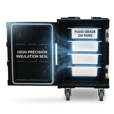 Pan Carrier với Gastronorm Pans 48L Complete GN Pan Transport System Stainless Steel Pans bao gồm