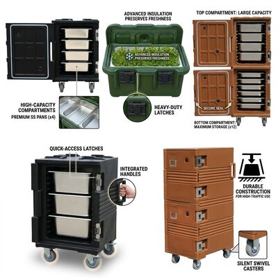 Nhóm chứa thực phẩm bằng nhựa cách nhiệt 25L Hèn trọng hộp nhiệt quay ốc ốc ốc ốc ốc ăn uống nhỏ gọn