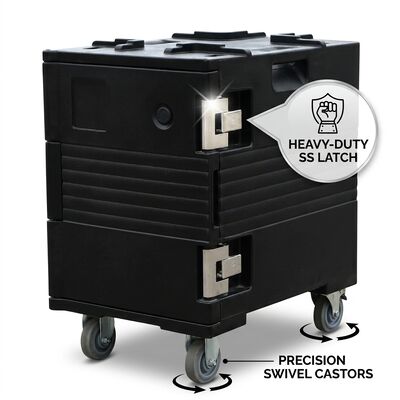 Thùng chứa thức ăn đơn khoang 38L Soup bulk Stew Thermic Transport Box GN 1/1 Pan tương thích