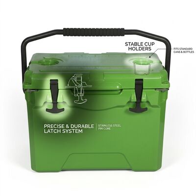 Đồ xách 38L Rotomolded Cooler Box Outdoor Ice Chest Chất hút nước chống rò rỉ Plug Family Picnic Cooler