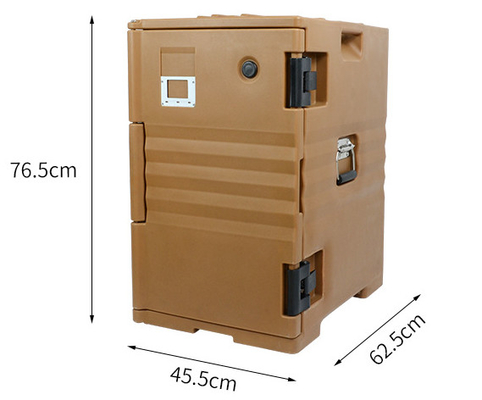 120L Sản phẩm đúc phía trước Sản phẩm đúc khuôn GN Pans Hộp nóng cách nhiệt có bánh xe