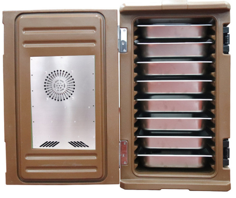 Hộp đựng thực phẩm được làm nóng 120L, Hộp đựng thực phẩm cách nhiệt có bánh xe