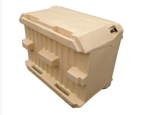 Đồ chứa thực phẩm cách nhiệt 1000L / Thùng vận chuyển thực phẩm nóng với bánh xe hình sàn dưới