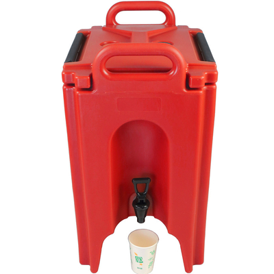 Máy phân phối đồ uống nóng cách nhiệt 20L màu đỏ Chống trầy xước
