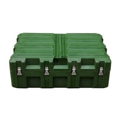 Vỏ cứng bằng nhựa màu xanh lá cây quân sự hạng nặng Roto đúc