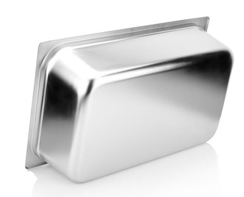 Chảo dịch vụ thực phẩm bằng thép không gỉ 650x530mm Nguồn cung cấp nhà hàng khách sạn