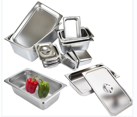 1/3 Hộp đựng kem tự chọn bằng thép không gỉ Gastronorm