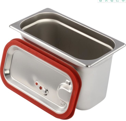 Nhà bếp Chảo thực phẩm bằng thép không gỉ có nắp, Chảo tự chọn bằng thép không gỉ
