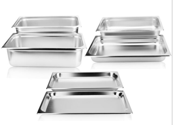 Tất cả các kích thước Chảo thực phẩm bằng thép không gỉ chống kẹt, Chảo bằng thép không gỉ có nắp đậy