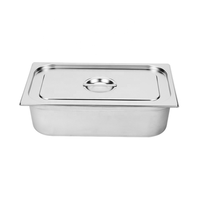 201 Chảo thực phẩm bằng thép không gỉ 304 1/1 1/2 1/3 1/4 1/6 GN chảo