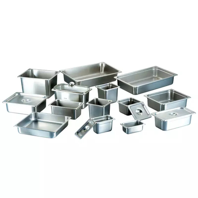 201 Chảo thực phẩm bằng thép không gỉ 304 1/1 1/2 1/3 1/4 1/6 GN chảo