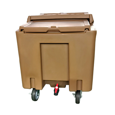 Thùng đựng đá di động bằng nhựa 110 lít trên bánh xe để phục vụ đồ uống và bữa ăn