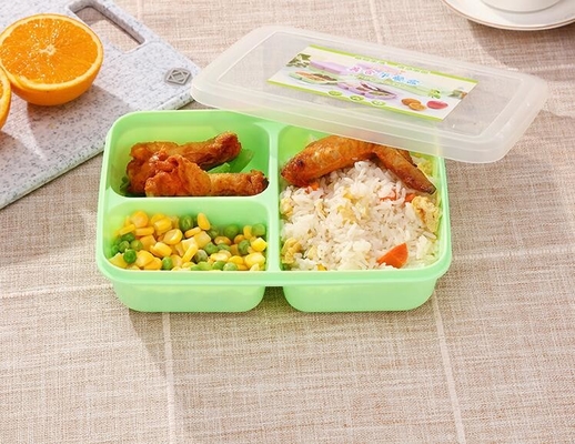 Hộp đựng đồ ăn trưa bằng nhựa có thể tái sử dụng cho trẻ em, Hộp cơm Bento không chứa BPA