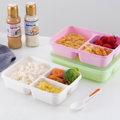 Hộp đựng đồ ăn trưa bằng nhựa có thể tái sử dụng cho trẻ em, Hộp cơm Bento không chứa BPA