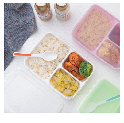 Hộp cơm Bento nhựa PP không chứa BPA thân thiện với môi trường cho trẻ em