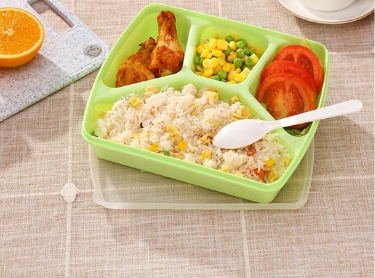 Hộp cơm Bento 4 ngăn có thể tái sử dụng 1280ml