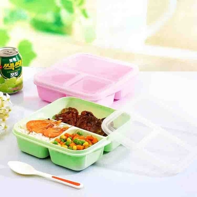 Hộp cơm bento 3 ngăn PP có thể tái sử dụng 1000ml