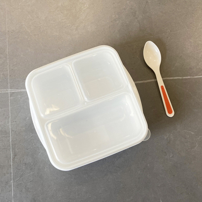 Hộp cơm bento 3 ngăn PP có thể tái sử dụng 1000ml