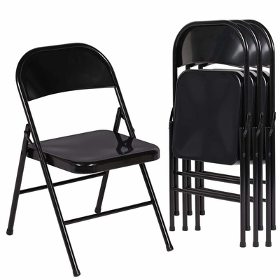 Ghế sắt nhỏ kích thước nhỏ màu đen cho cắm trại ngoài trời