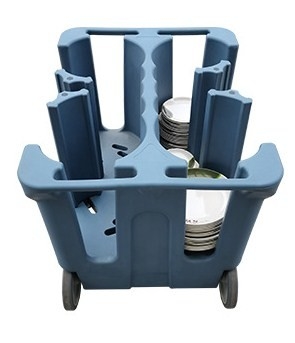 Nhà hàng Món ăn có thể điều chỉnh Caddy Xe lưu trữ Bộ đồ ăn Xe đẩy